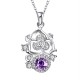 Elegantní Dámský náhrdelník Flower Crystal